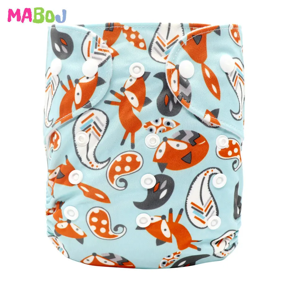 MABOJ Cloth Diaper Reusable Waterproof Digital Printed Baby Cloth Diaper One Size Pocket Baby Nappies Wholesale Fit For 3-15kg - Цвет: TPD5-1-16