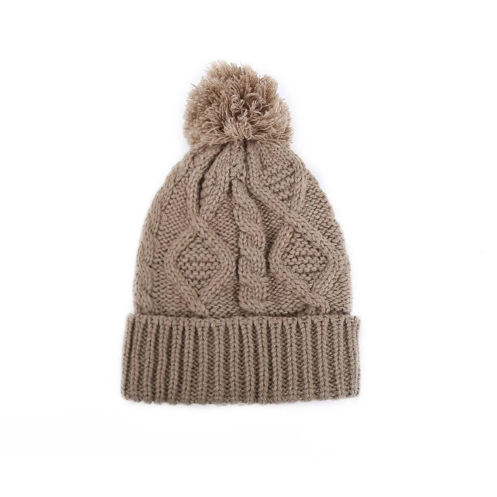 Женский головной убор femme hiver pompon fourrure, вязаная шапка из меха и шерсти, вязаные толстые вязаные шапки+ шарф+ перчатки, костюм# G4