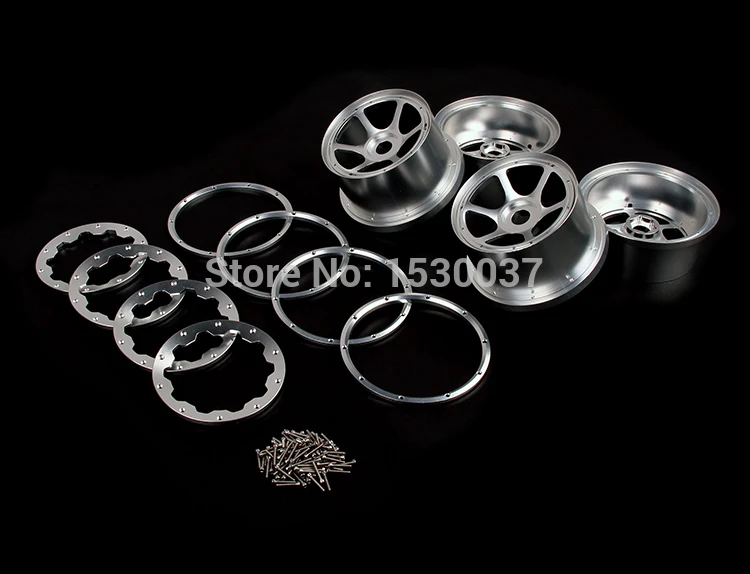 CNC металлическая передняя и задняя Ступица колеса(x4pcs) Набор для HPI ROVAN KINGMOTOR MCD GTB RACING Baja 5B SS грузовик RC запчасти для автомобилей