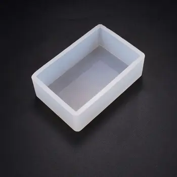 

DIY Epoxy Glue Mold Rectangular Box Crafts Desktop Decorations Silicone Molds
