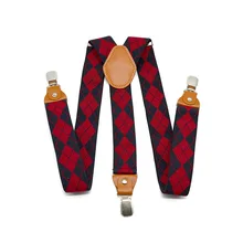 Мужские длинные висячие брюки для взрослых с 3 зажимами, жаккардовые мужские рубашки, зажимы для подтяжек, модные повседневные подтяжки