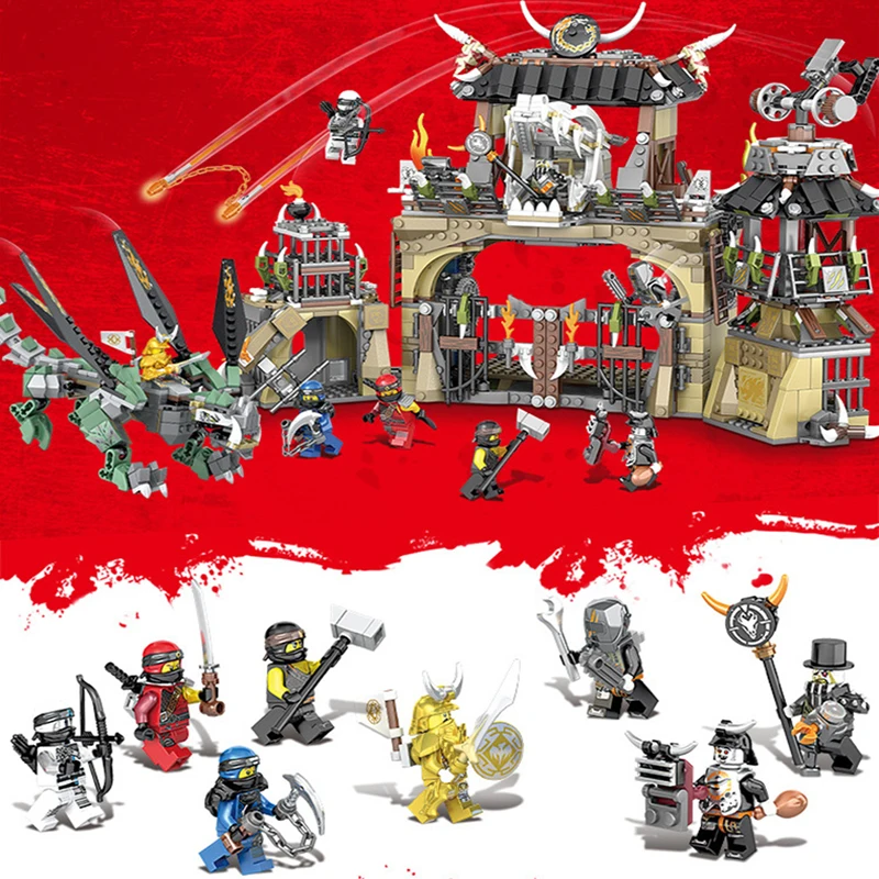 

Dragon Hunting Forces Base camp legoingLYs Building blocks bricks Modular Kid Educa toys 1132