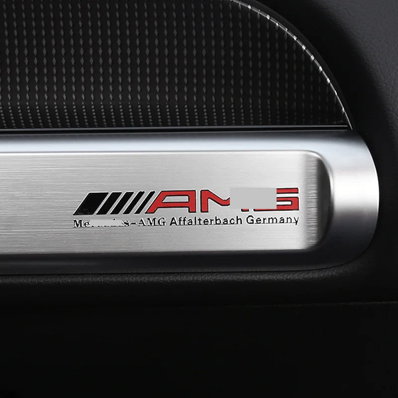 Металлическая Наклейка для консоли mercedes amg w203 w204 w205 w211 w212 w213 2 шт. внутренние