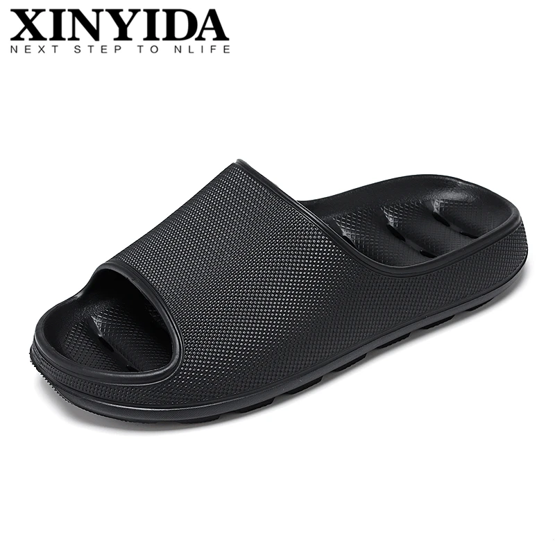 

2020 Unisex Bathroom Leakage Home Slippers Non-slip Breathable Cool Beach Sandal Flip Flops Lightweight Summer Slides Men Women