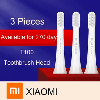 

3pcs Xiaomi Mijia Electric Toothbrush Head (Universal Type) Toothbrush T100 Whitening High-density Replacement ToothBrush Heads