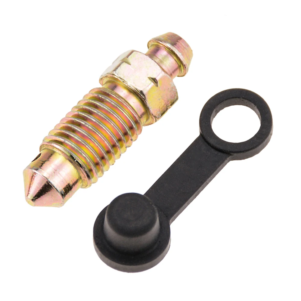 Motorcycle Disc Brake Brake Pump Lower Pump Sub-cylinder Caliper Exhaust Oil Drain Oil Drain Screw Screw With Rubber Cap 1PC motorcycle screw caps,motorcycle screws