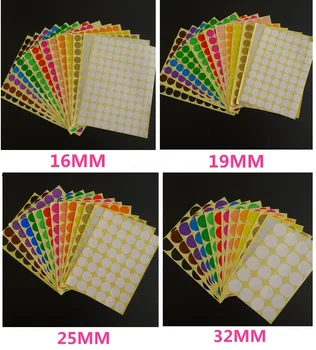 

12 mix colors Round Dot Candy Colora Ball Circle DIY Decorative Dairy Sticker Stationery Sticky Label Stickers