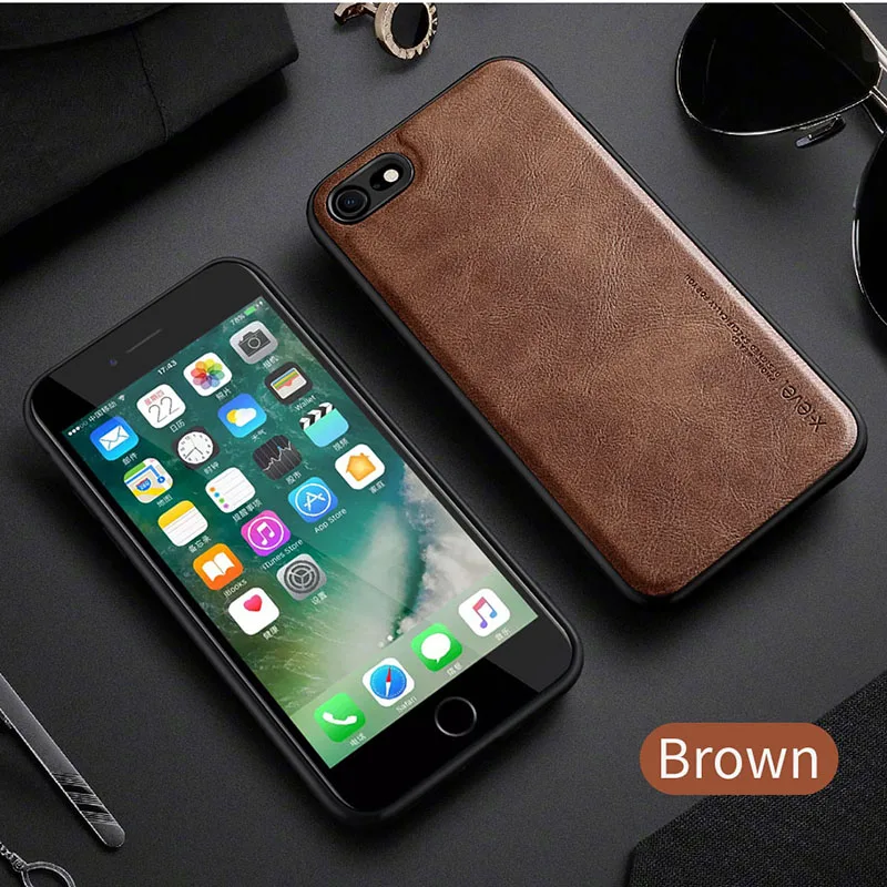 Чехол X Level для iPhone 7 6 Plus кожаный мягкий силиконовый чехол в стиле ретро IPhone Xs Max XR