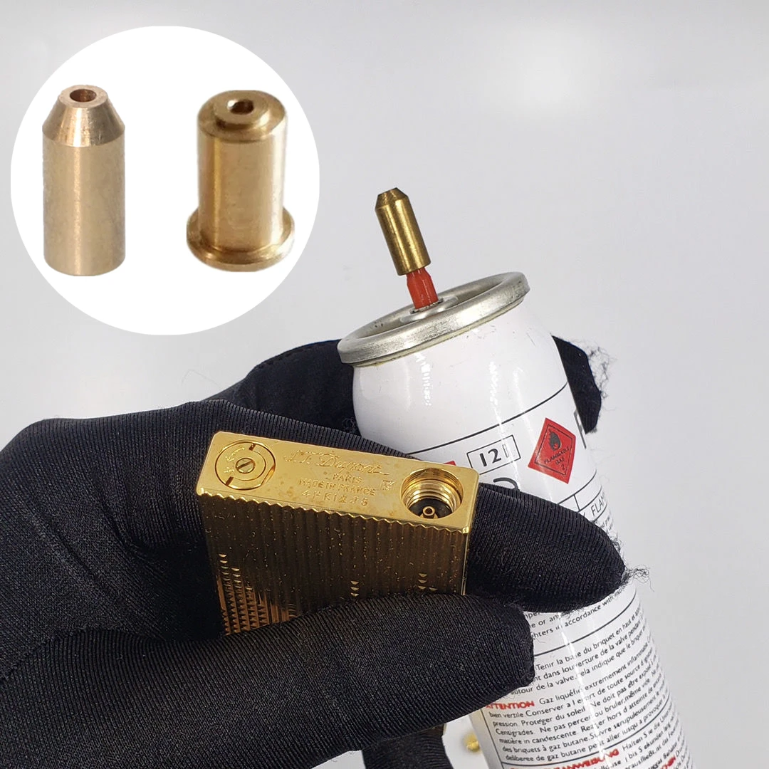 Replacement Golden/Silver Gas Refill Bottom Screw & Adjustment Gas Bottom Screw For Dupont Ligne2 France Gas Lighter Repair Part
