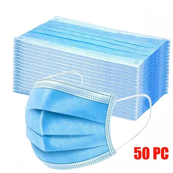 

Mouth Face Covers Air Purifying Face ma$k Cover Anti Dust 3 Layer Mouth Filter ma$ks 50PC Dust Protective Face Proteccion
