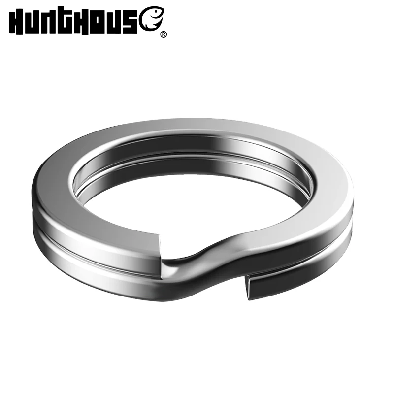 

Hunthouse Fishing Lure Split Rings Swivel Stainless Steel Connector 30Pcs/bag High Quality 5-10MM Double Ring Fishing Accessorie