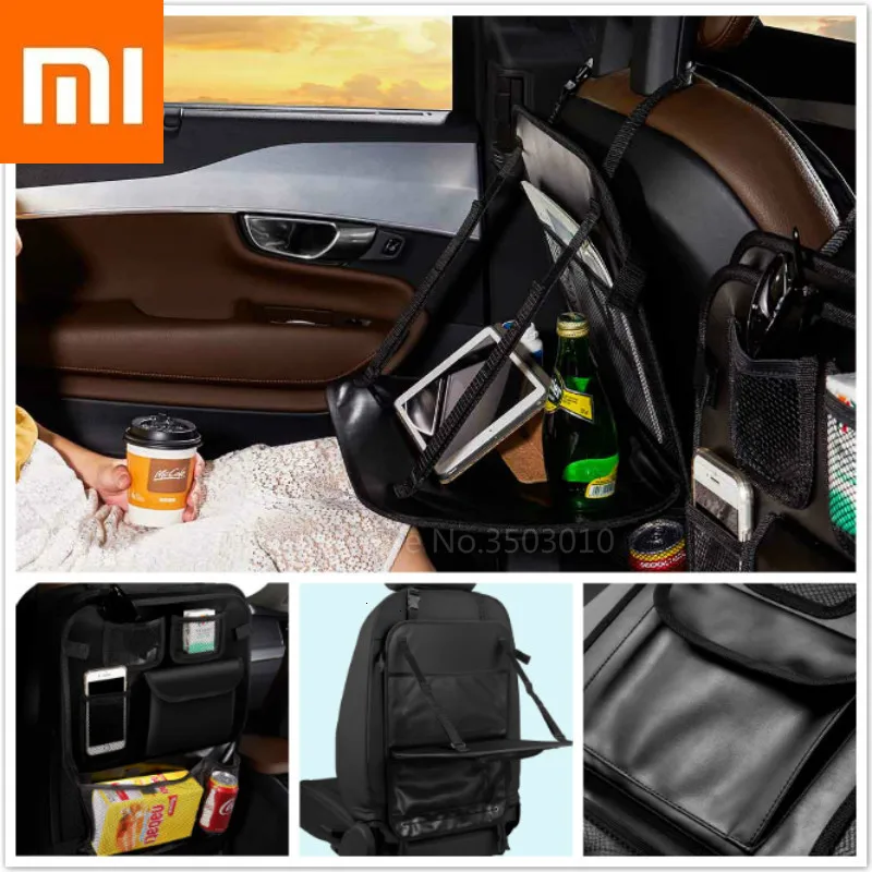 

Original Xiaomi Car Seat Back Tray Storage Bag Automobile Chair Back Tray Accept Bag Retractable table Multi-standard storage