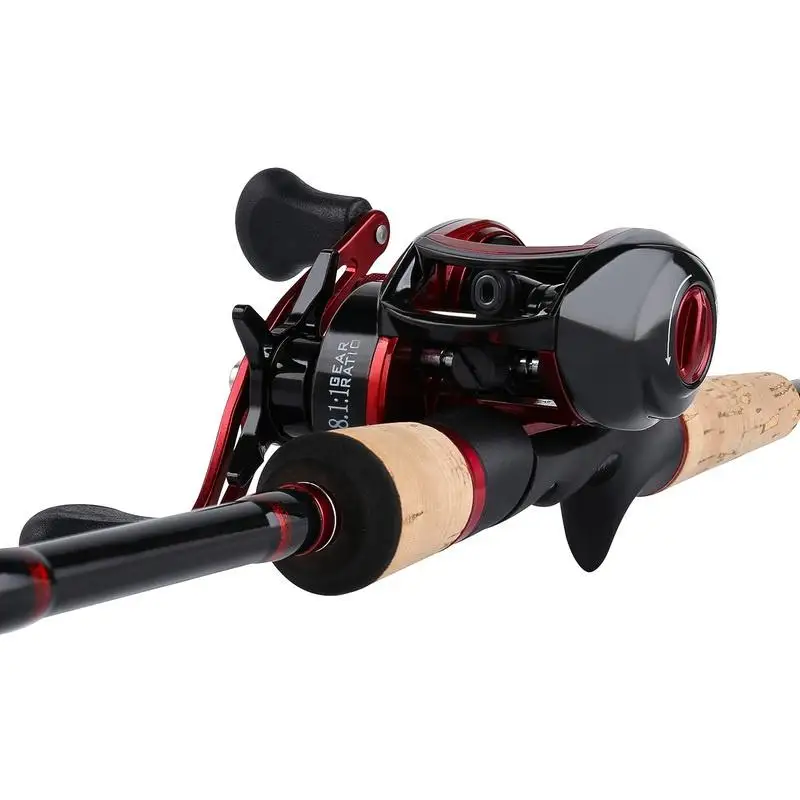 Lieyuwang low profile reel bait casting Fishing reel 17+1BB 8.1:1 8kg baitcasting Fishing reels Carretilha de pesca Abu garcia