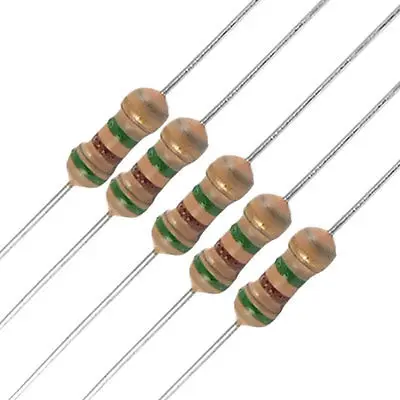 100x1/4 W 250V 5,1 M Ом 5M1 резистор из углеродистой пленки через отверстие