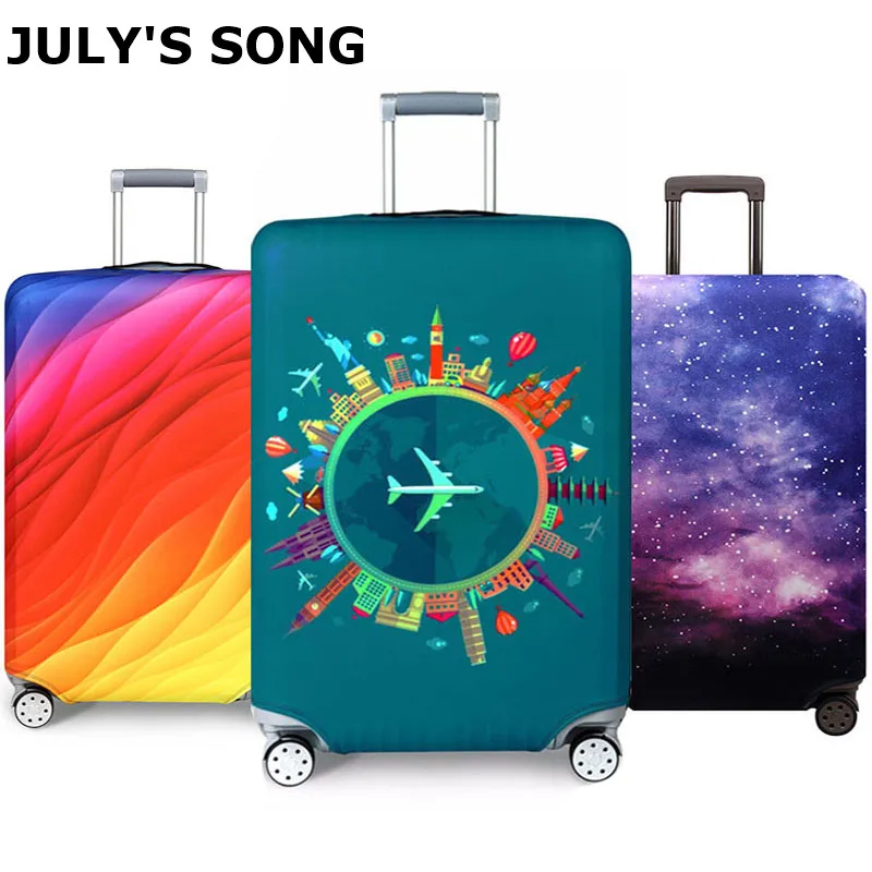 Thicker Travel Luggage Protective Cover Suitcase Case Cover Travel Accessories Elastic Luggage Cover Apply to 18-32inch Suitcase