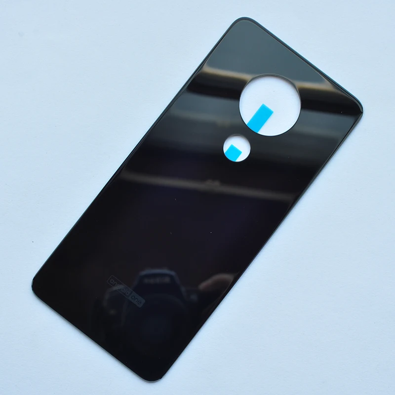 black BINYEAE Стекло Батарея задняя крышка Корпус для Nokia 6,2/для Nokia 7,2 задний чехол с логотипом+ клей - Цвет: black
