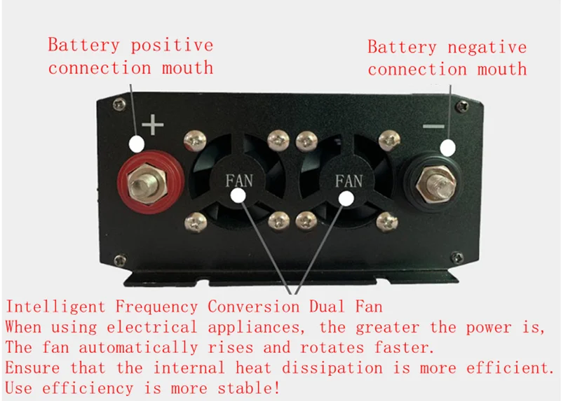 Автомобиль бытовой Чистая синусоида Инвертор преобразования питания Boost organ 12v24v48v60v, изменение 220v2000w