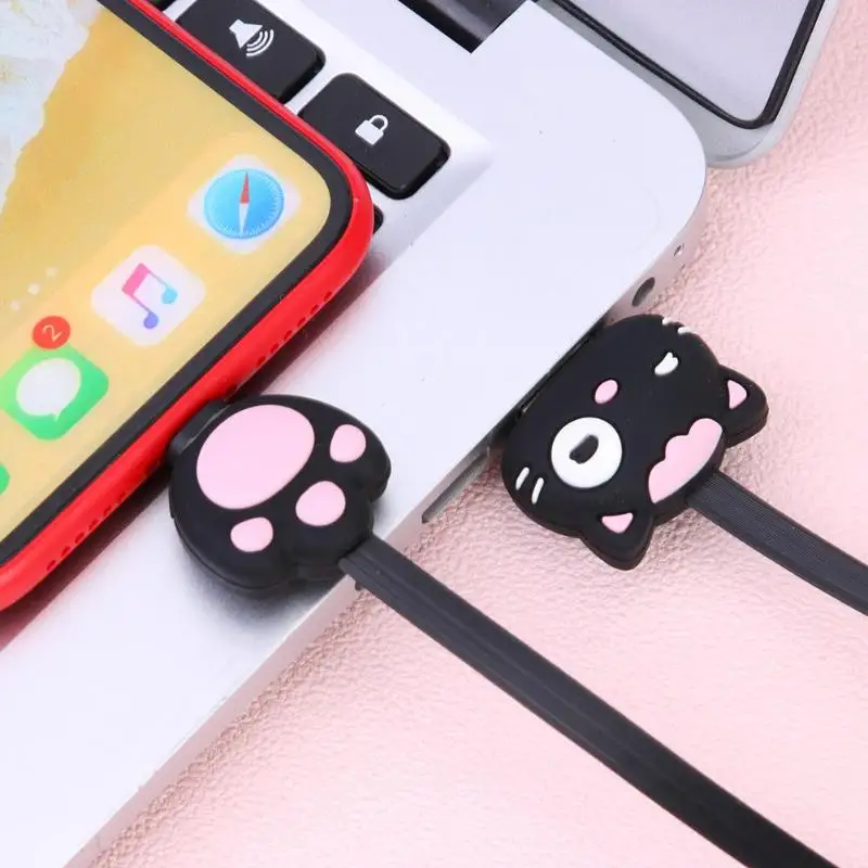 LOFTER мультфильм милый 8 Pin Зарядка через usb кабель 2.1A быстрое зарядное устройство передачи данных кабель провод линия для Мобильный телефон Apple