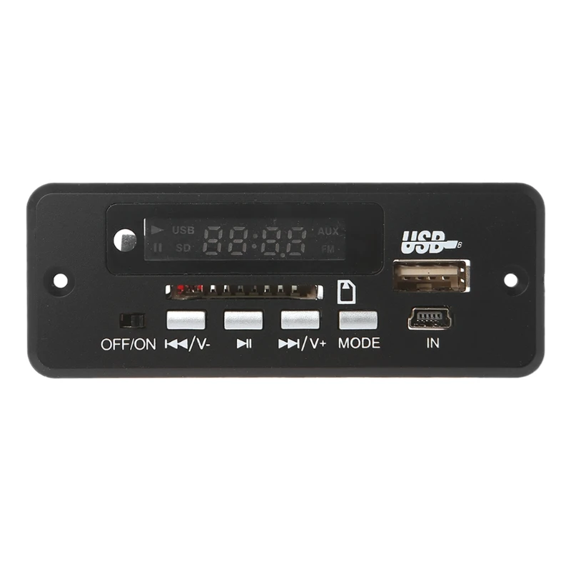 12V автомобильные Хэндс фри Bluetooth USB 2,0 MP3 декодирующая плата с Bluetooth FM модуль D08A