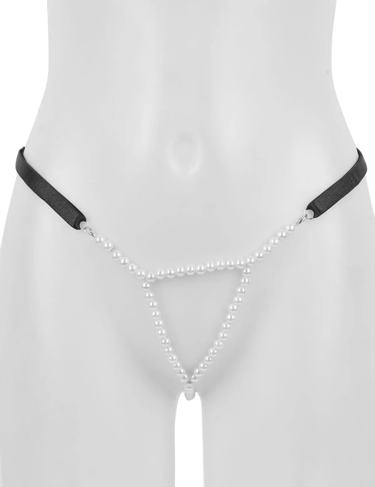 Sexy Womrn G-Strings Thong Briefs Underwear Female Lingerie T-Back Open Butt Pearl Sissy Panties Mini Bikini Swimsuit Underpants