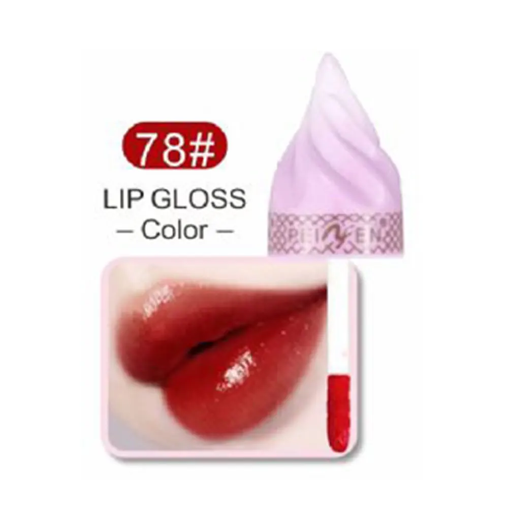 8 Ice Cream Lip Gloss Waterproof Long Lasting Makeup Liquid Lipstick Lip Tint Makeup Cosmetic Professional Hydrating Moisturizing - Цвет: 8