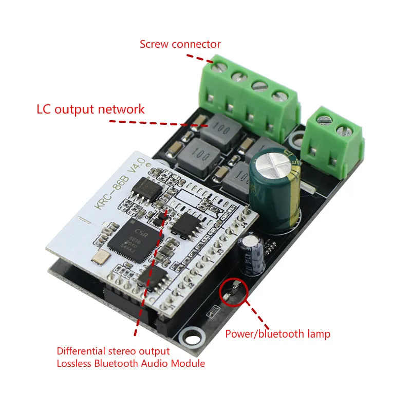 GHXAMP TPA3118D2 стерео Bluetooth цифровой усилитель аудио доска 30 Вт* 2 портативный автомобильный Активный Пассивный Динамик DIY DC 24 В