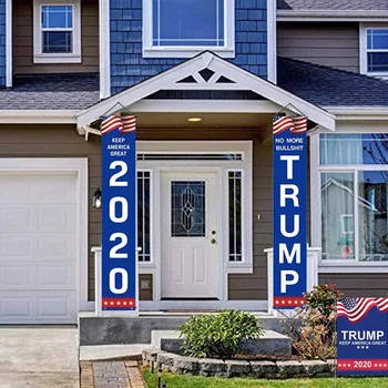 

Yard President Election Indoor Outdoor Donald Trump Porch Sign Patriotic Theme Door Wall Flags Garden Hanging Banner Home Front