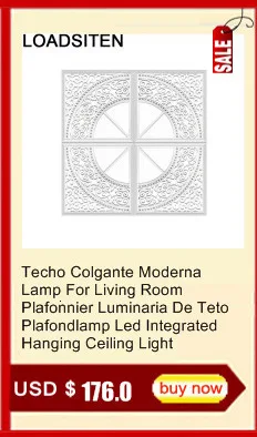 Techo Colgante современная лампа для гостиной Plafonnier Luminaria De Teto Plafondlamp Светодиодный Интегрированный подвесной потолочный светильник