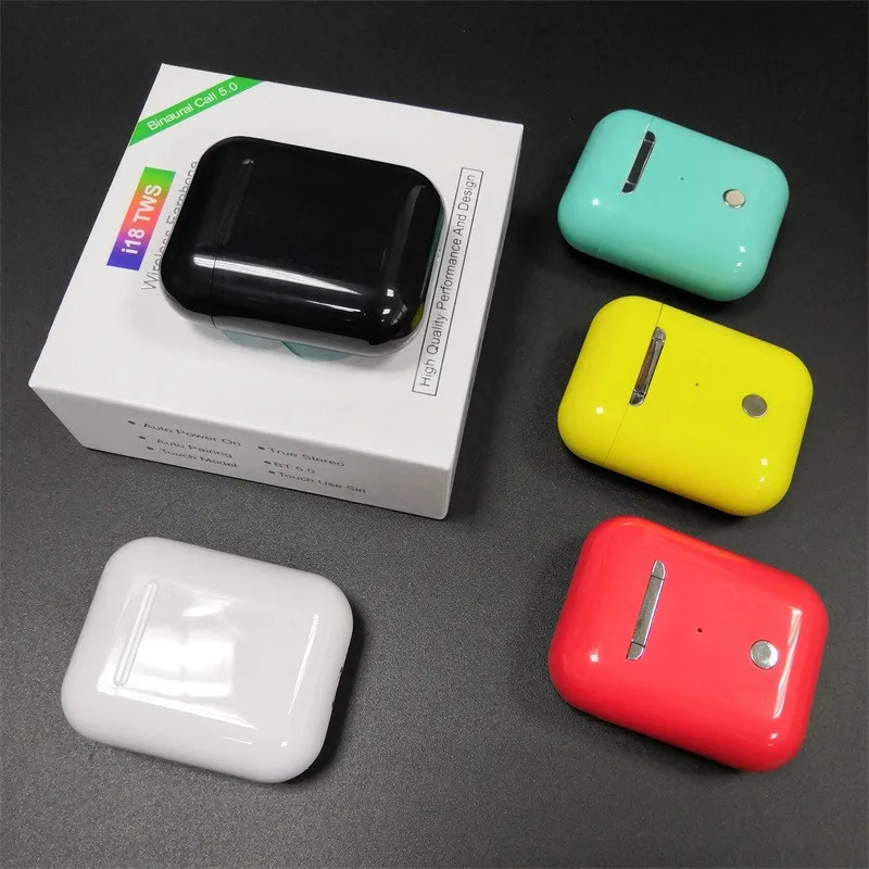 

i18 tws Bluetooth Earphones Pop up Auto Pairing Wireless Headphones Binaural Call Headset Mini Earbud PK I200 I800 I9000 i12 TWS