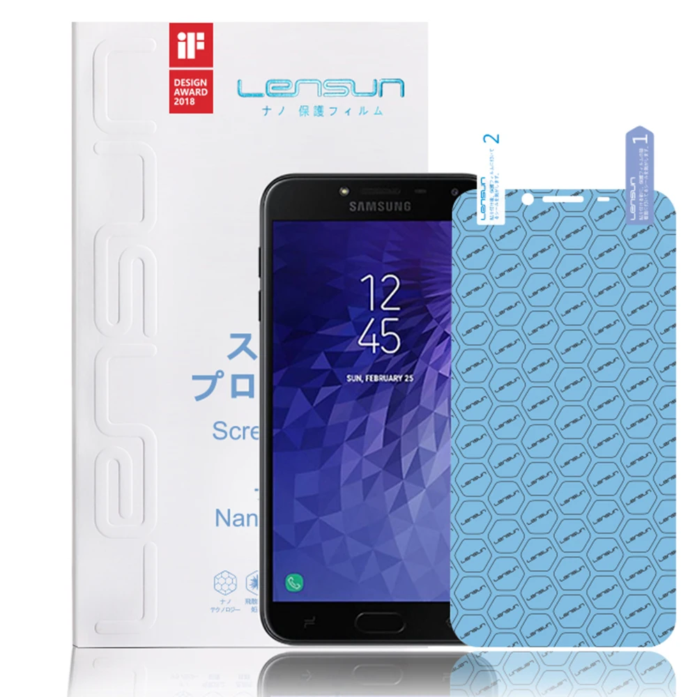 Взрывозащищенная нанопленка LENSUN для экрана samsung J4