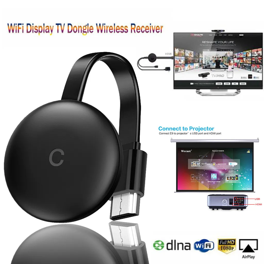 5G WiFi HDMI беспроводной дисплей приемник для Google Pusher экран C-ast зеркальное отображение для iOS/Android для iPhone для iPad для Mac