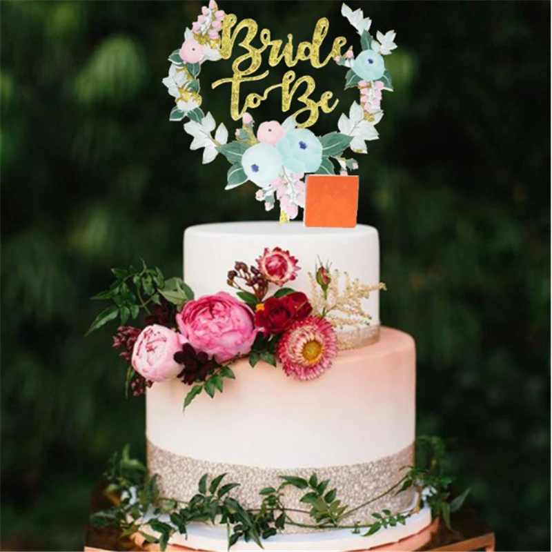 Chapeau Bol A Gateau En Acrylique Dore To Be Decoration De Mariage Insert De Gateau De