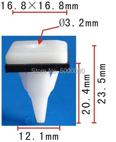 Yierxjwshx 100/300/500 шт POM белый SideAir плотины Винт Втулка#8 Винт Размеры automtoive зажимы и пластиковый фиксатор