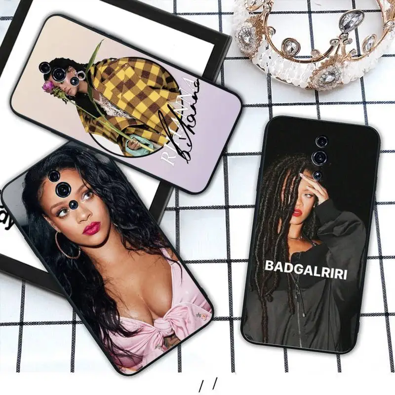 

Rihanna Hard Silicone phone cover case for OPPO A5 A9 2020 A7X reno 2 ace 3 pro realme 3 5 PRO funda