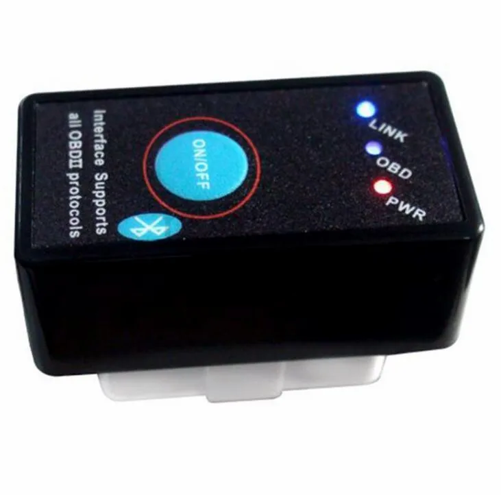 Супер Мини ELM327 Bluetooth ELM 327 переключатель питания V2.1 Кнопка ВКЛ/ВЫКЛ OBD2
