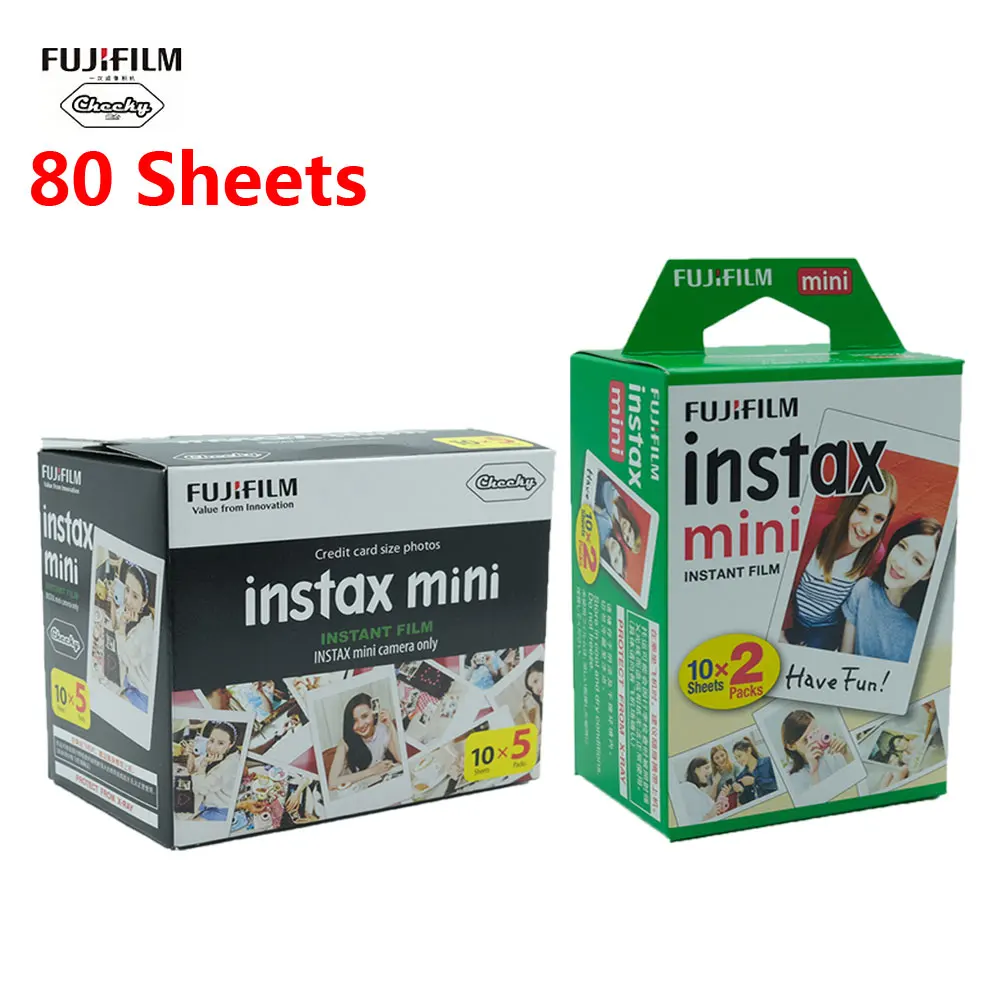 Пленка Fujifilm Instax Mini 10 20 40 60 80 листов фотобумага для Fuji Instax Mini 9 Mini 8 Instant Mini 70 90 пленка для камеры