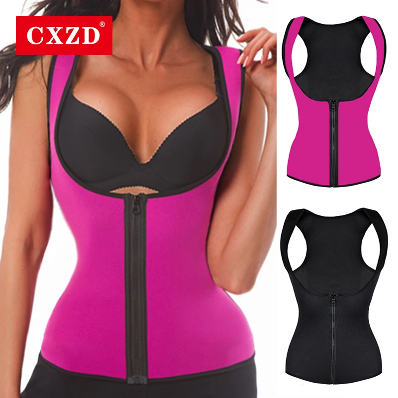 best tummy control shapewear CXZD New Women 's Waist Sweat Sauna Belly Shaper Compression Abdomen Slim Belt Body Sport Corset Weight Loss Tummy Control Vest shapewear for dresses