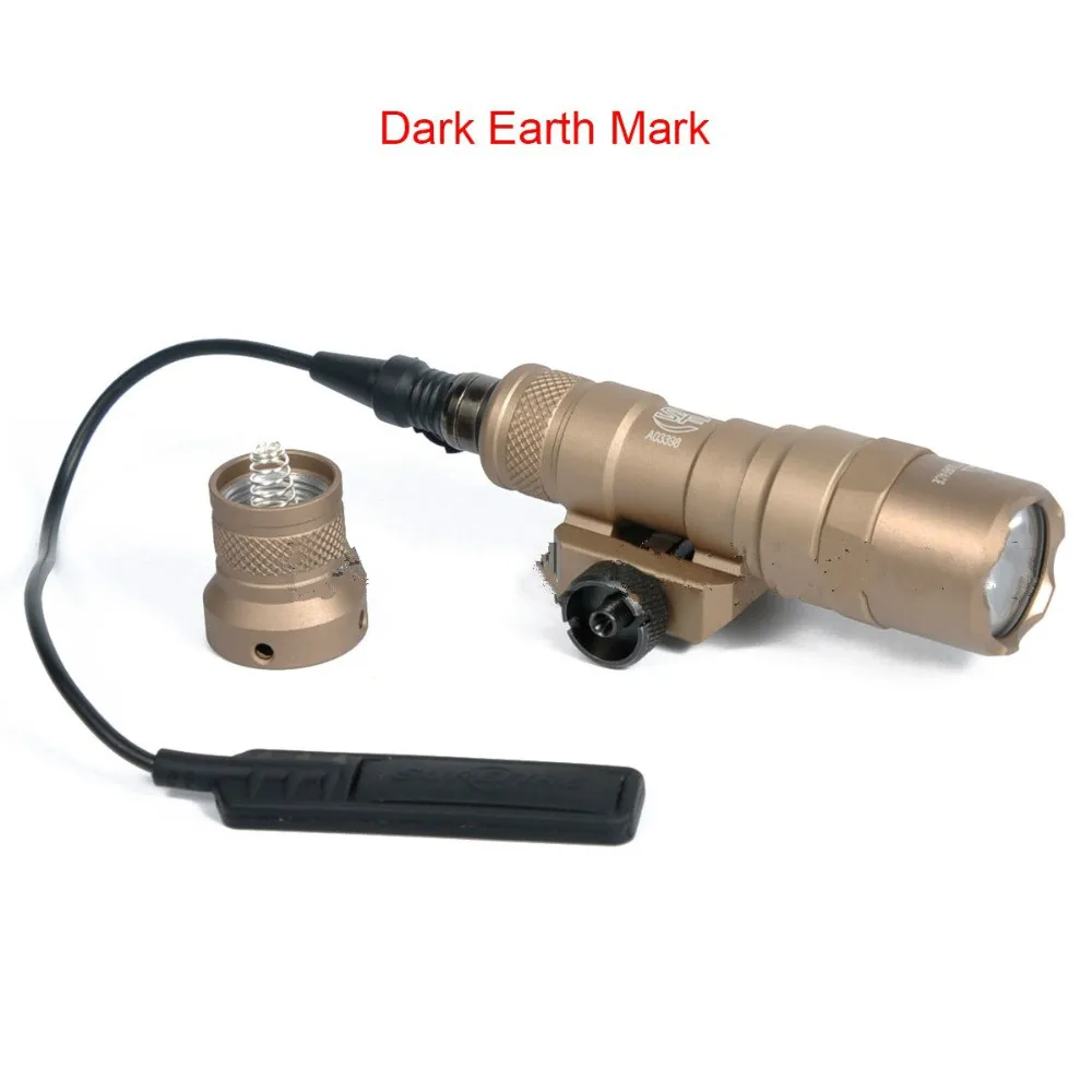 Arma de Luz Montagem em Trilho Rifle ao ar Tática Lanterna Lúmen Caber 20mm M300 Mini Livre Caça Pistola Luz Led 400 3 Arma de luz tática led lanterna 400