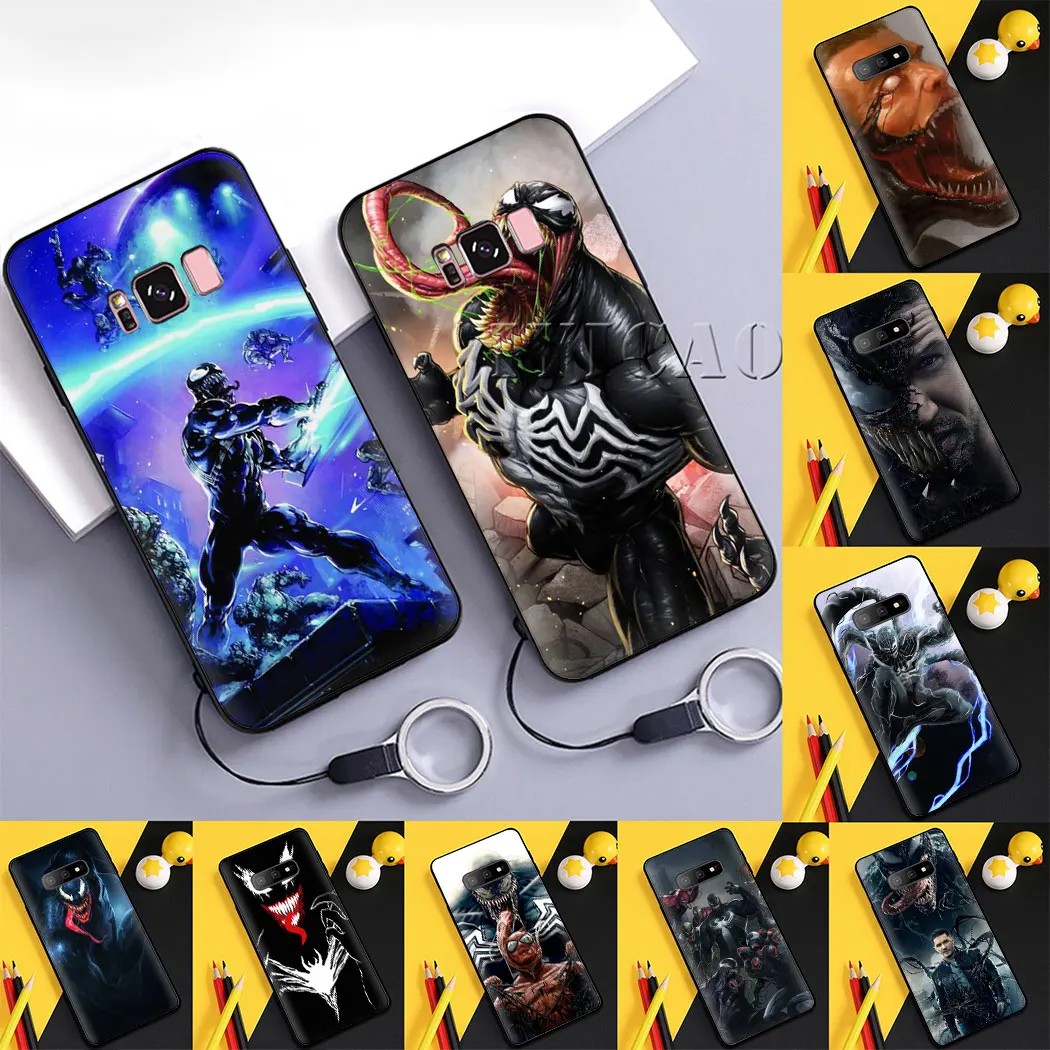 Venom Мягкий силиконовый чехол для телефона samsung A3 A5 A6 A7 A8 A9 плюс J6 A2 Core J4 Plus J7 Duo J8 |
