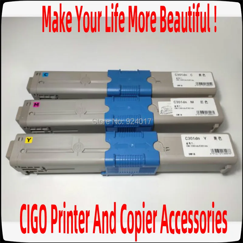 Цветной картридж с тонером для принтера OKI C301 C321 MC332 MC342 C301n C321n C301DN C321DN MC332dn MC342dn 301 321