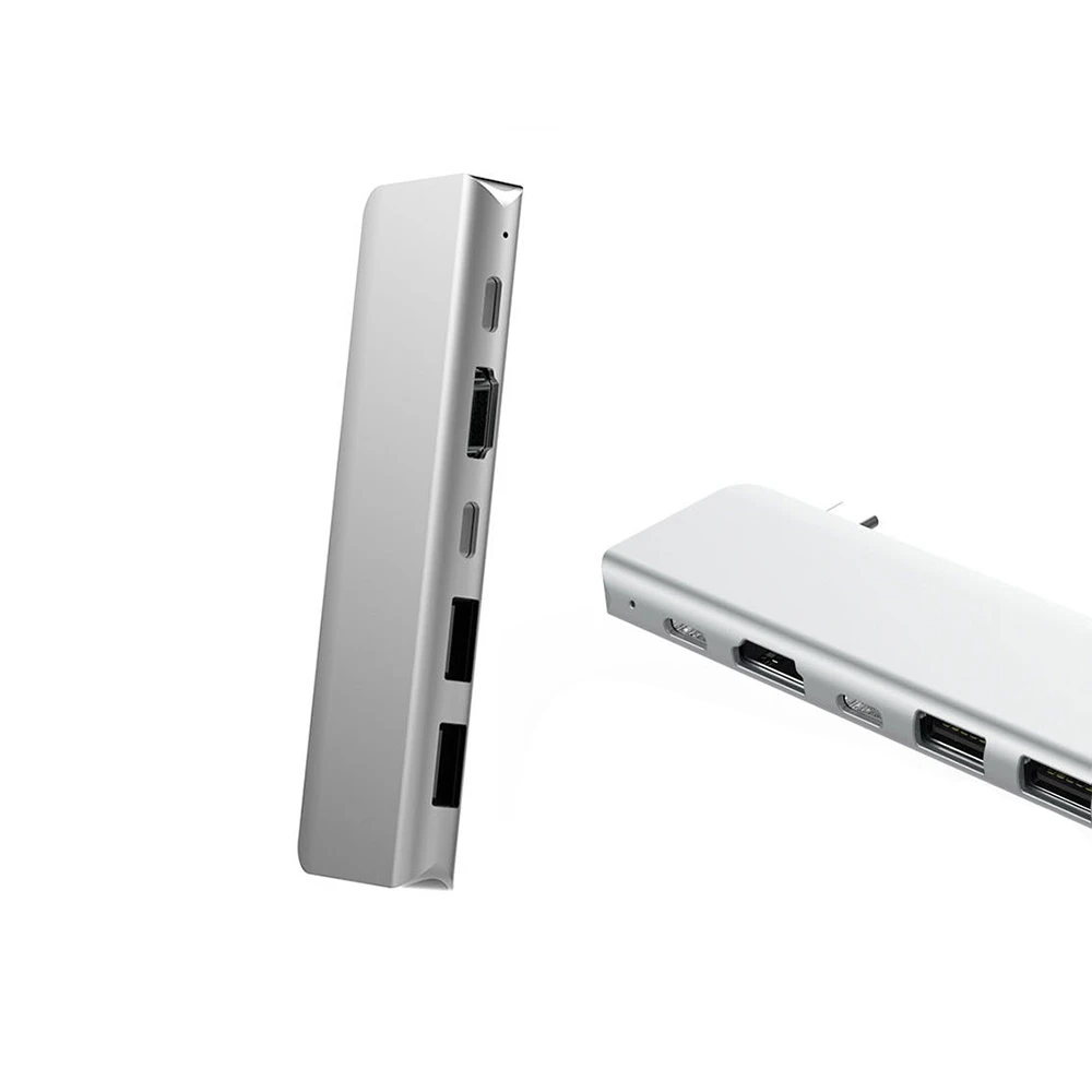 Usb type C концентратор к Thunderbolt 3 HDMI 4K 30HZ USB 3,0 87W PD зарядное устройство мульти USB-C 3,0 алюминиевый сплав корпус сплиттер для Macbook