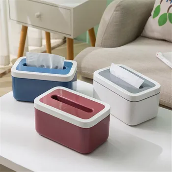 

Tissue Box Creative With Night Light Tissue Box Household Waterproof Square Removable Tissue Storage Box #YL5