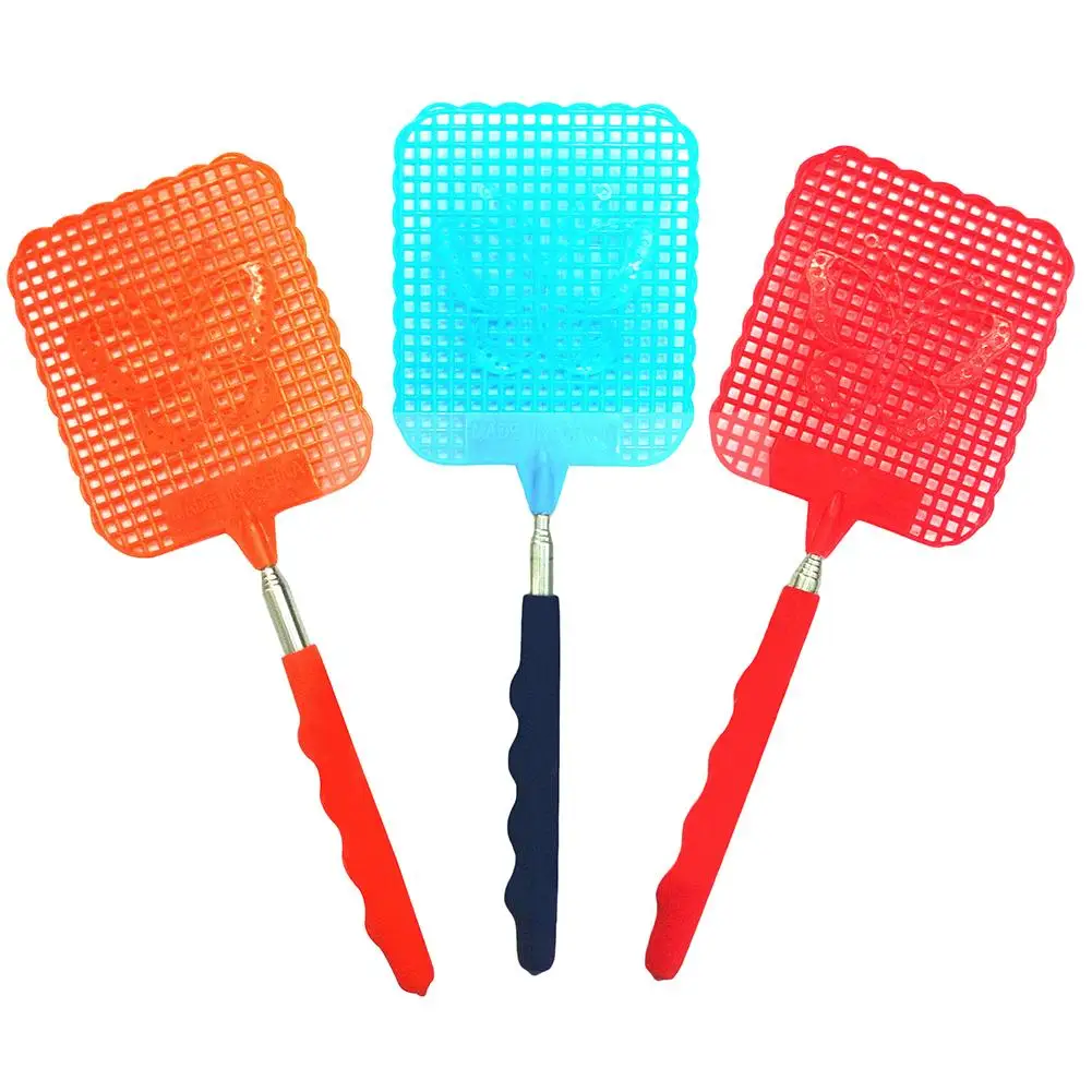 

73cm Telescopic Beats Extendable Plastic Fly Swatter Fly Killer Prevent Pest Mosquito Reject Insect Killer Tool Home Manual Tool