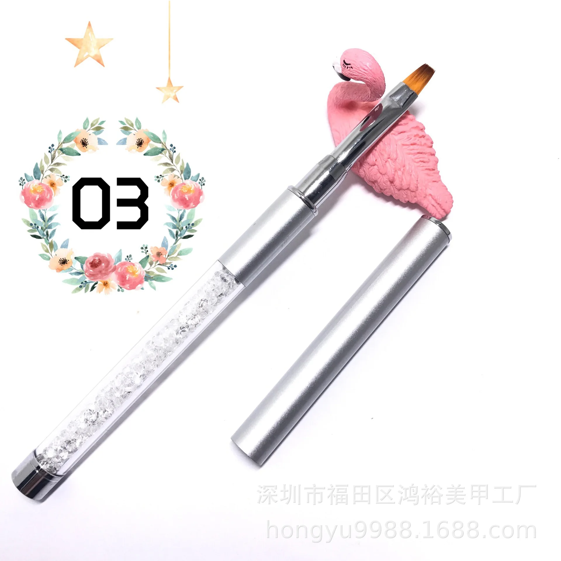 Nail Beauty Tool Set Crystal Varved guang liao bi 3D Varved Pen Only Coloured Drawing Bracing Wire Painting Flowers Diamond Rod