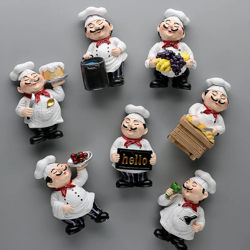 Restaurant Chef 3D Fridge Magnet