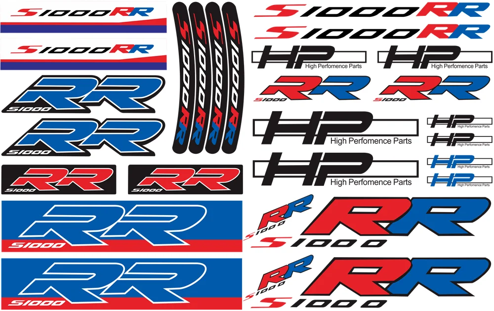 

Motorcycle Reflective Waterproof Fuel Tank Tail Box Decals Sticker Body Stickers Accessories For BMW S1000RR S 1000RR s1000rr