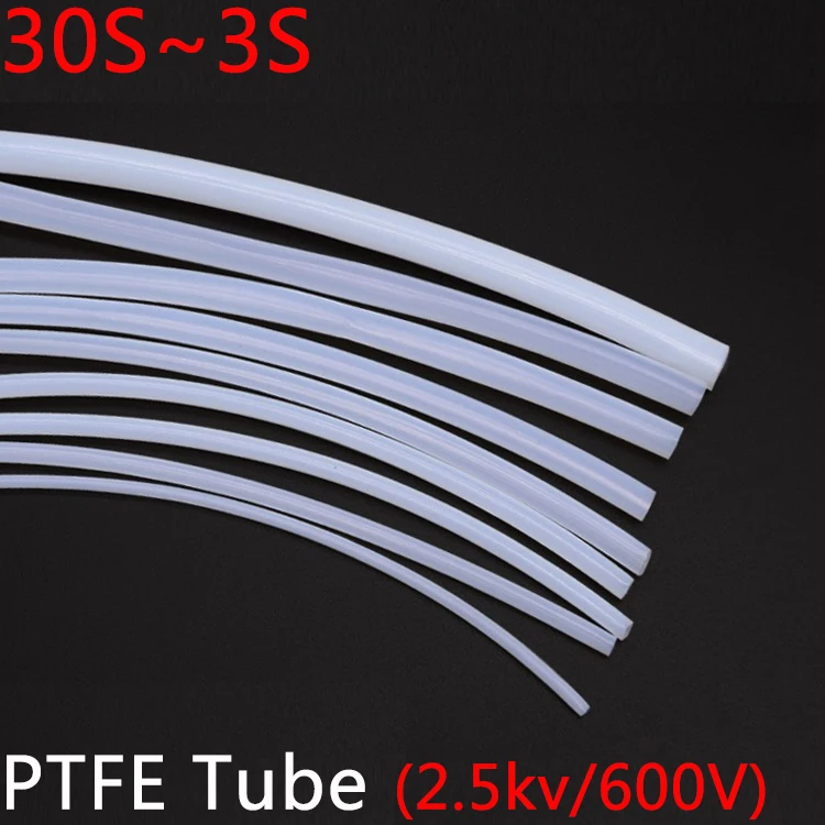 30S-3S PTFE Tube F46 Insulated Capillary Heat Protector Transmit Hose Rigid Temperature Corrosion Resistance 2.5KV 600V