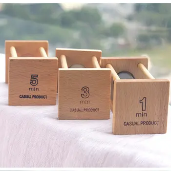 

New 1/3/5Min Wooden Mini Size Sand Sandglass Hourglass Timer Clock Kitchen Timer Home Office Desktop Decoration Gift