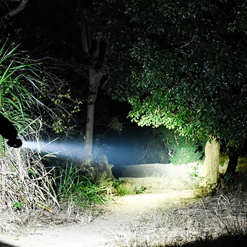 Bright light XHP50 flashlight USB LED flashlight waterproof using 18650 or 26650 outdoor light powerful bike lights 35A3 (18)