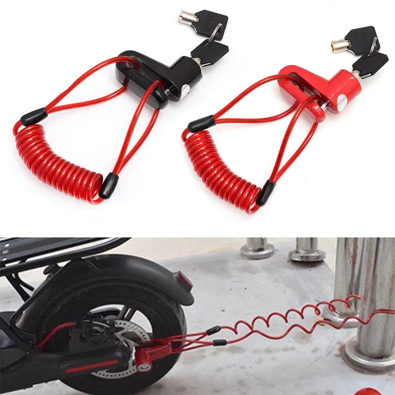 Electric Scooter Accessories Disc Brakes Lock Steel Wire For Xiaomi M365 1S Pro Universal